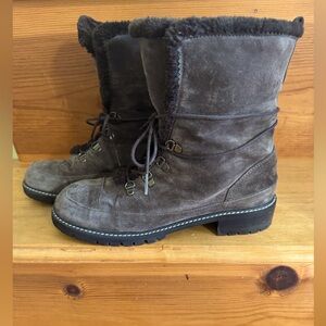 Stuart Weitzman, Bobsled – fur lined, winter boots, chunky heel, women’s size 8